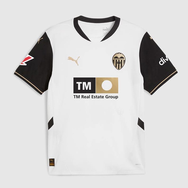 Tailandia Camiseta Valencia Replica Primera Ropa 2024/25